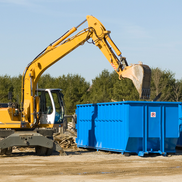 are there any restrictions on where a residential dumpster can be placed in Rock Island OK